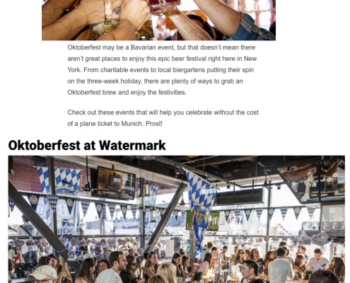 AM New York . Oktoberfest in NYC Where to Grab a Beer and Celebrate