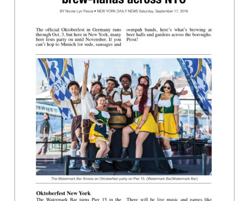 Daily News - Oktoberfest brew-hahas across NYC