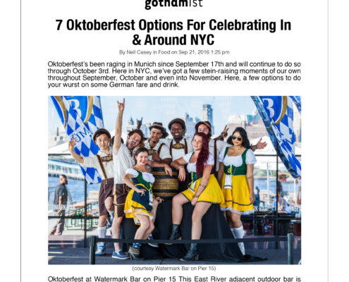 Gothamist - 7 Oktoberfest Options for celebrating In and Around NYC