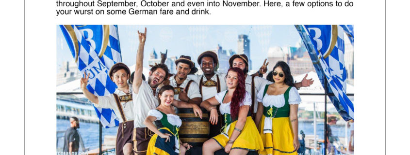 Gothamist - 7 Oktoberfest Options for celebrating In and Around NYC