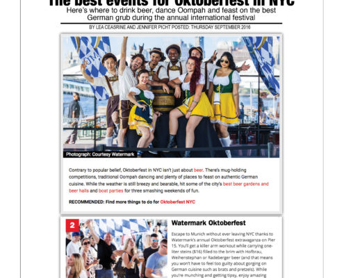 Time Out New York - Best Events for Oktoberfest in NYC