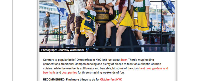 Time Out New York - Best Events for Oktoberfest in NYC