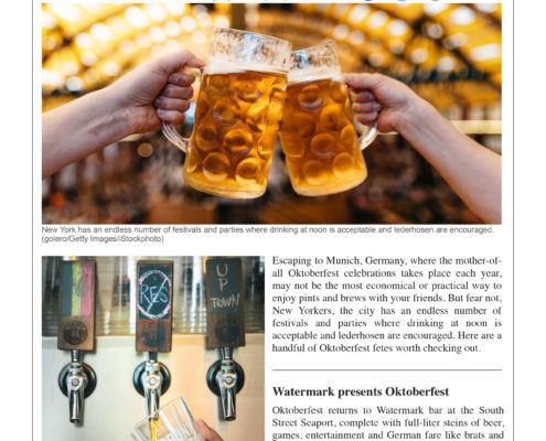 Daily News - Celebrate Oktoberfest at these New York City Bars