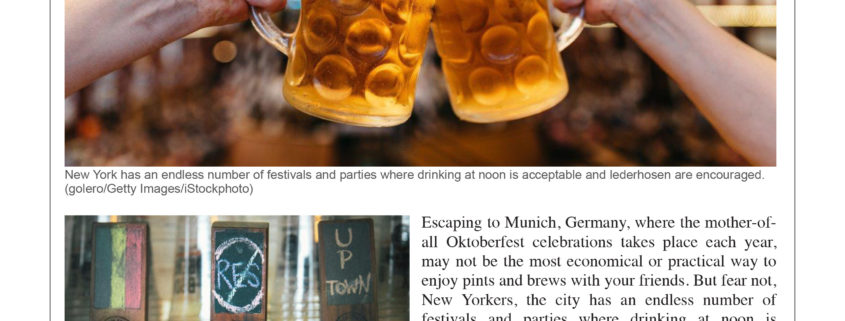 Daily News - Celebrate Oktoberfest at these New York City Bars