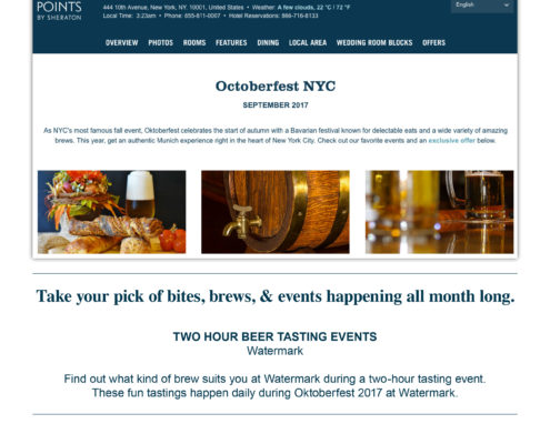 Four Points by Sheraton - Oktoberfest NYC