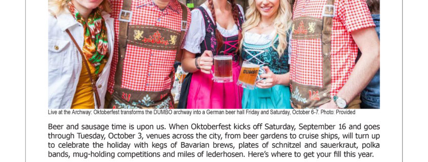 Metro - Best Oktoberfest Celebrations in NYC