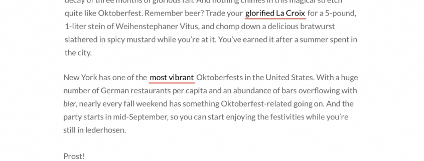 Thrillist - NYC’s Best Oktoberfest Celebrations