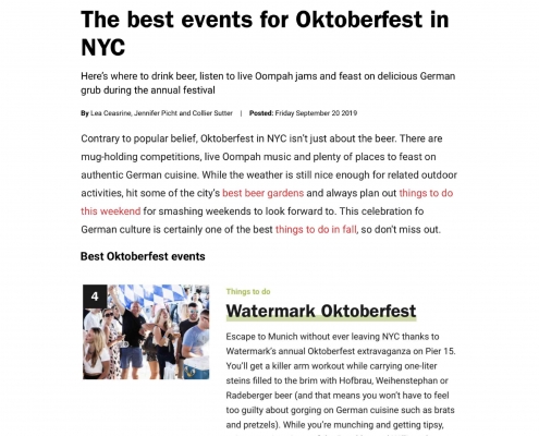 Time Out New York - The Best Events for Oktoberfest in NYC