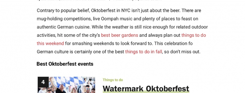 Time Out New York - The Best Events for Oktoberfest in NYC