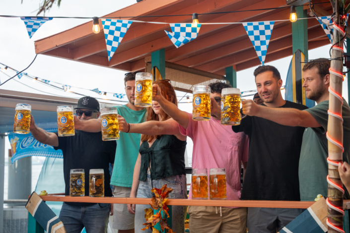 Beer Game at OktoberFest NYC 2023 at Watermark