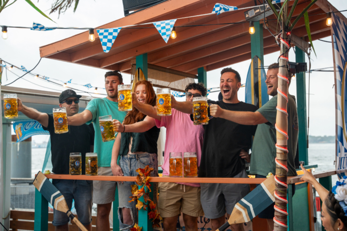 Beer Game at OktoberFest NYC 2023 at Watermark