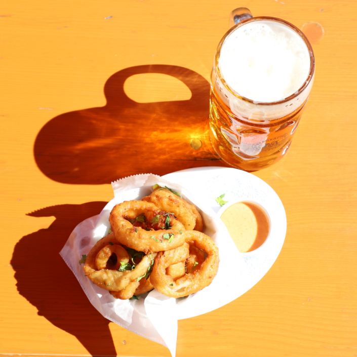 OktoberFest NYC Food - Beer Battered Onion Rings