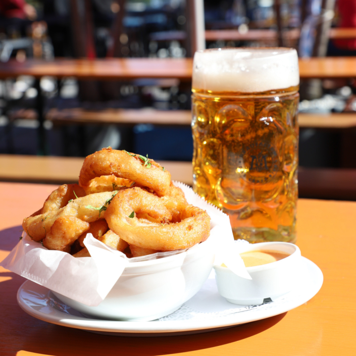 OktoberFest NYC Food - Beer Battered Onion Rings