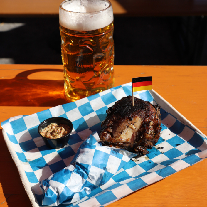 OktoberFest NYC Food - Beer Braised Turkey Leg