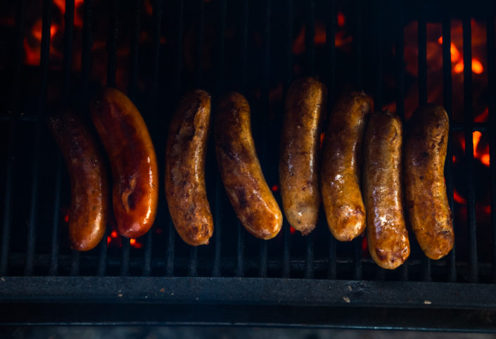 OktoberFest NYC Food - Brats On The Grill