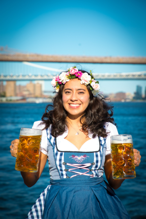 German Beer Girl at OktoberFest NYC 2022