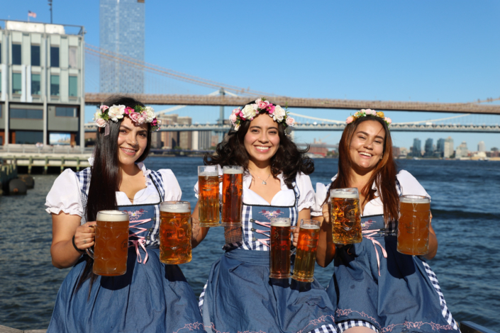 German Beer Girls at OktoberFest NYC 2022