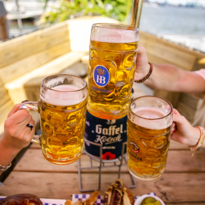 Beer Toast at OktoberFest NYC 2021