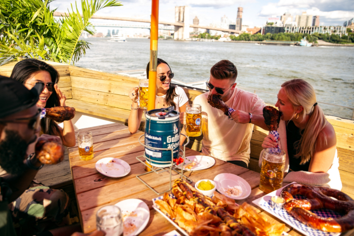 OktoberFest NYC Party Outdoors with German Beer & Food